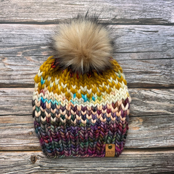 Chunky Beanie - Fair Isle