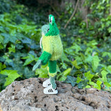 Hand knitted frog