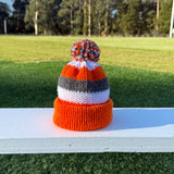 GWS GIANTS Footy Beanie - Newborn to 1 yr