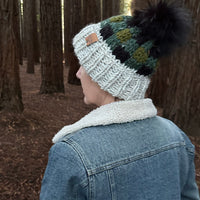 Chunky Buffalo Plaid Beanie