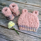 Baby Bootie and Beanie Set 0-3 months