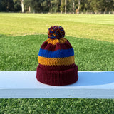 BRISBANE LIONS Footy Beanie - Newborn to 1 yr