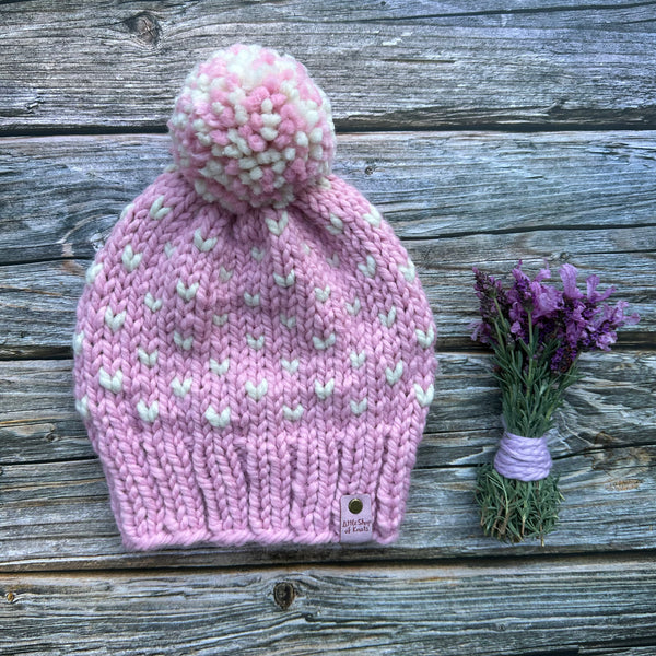 Chunky Hearts Beanie