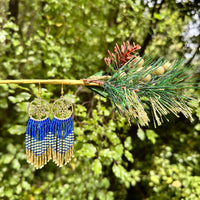 Festive Christmas Beaded Earrings