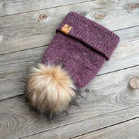 Merino Wool & Linen Rustic Beanie - Adult